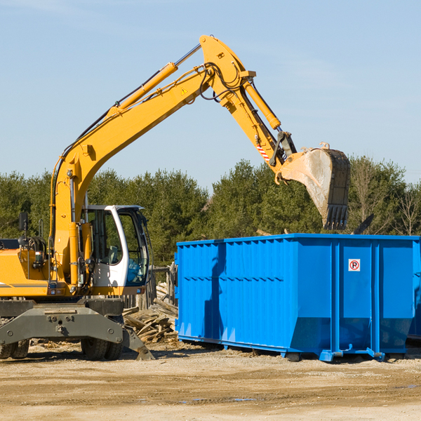 what size residential dumpster rentals are available in Edgefield SC